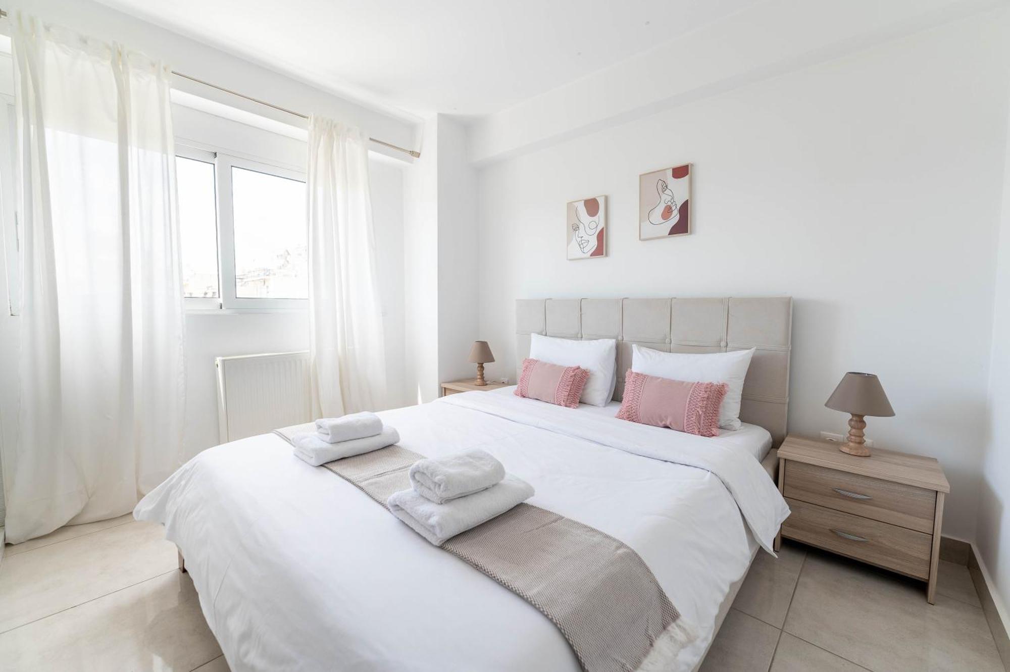 Modern Spacious Apartment Located In Piraeus Pireu Exterior foto